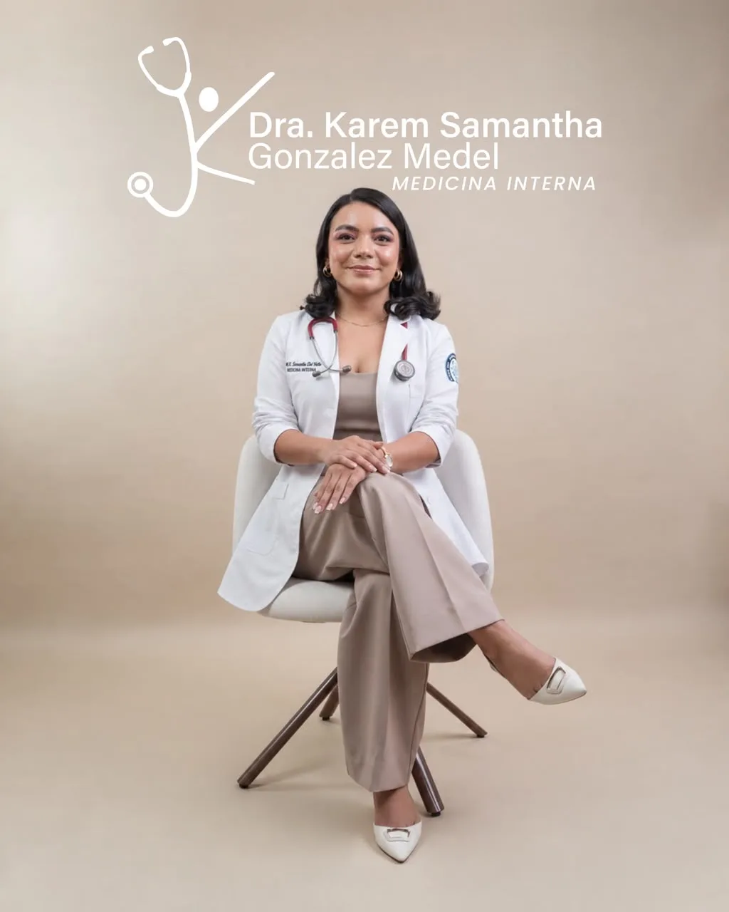 Retrato de la Dra. Karem Samantha Gonzalez Medel, especialista en Medicina Interna en Veracruz